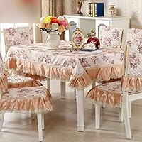 新入荷　椅子カバー　テーブルクロス　13点セット　青　ブルー　 高級感　6脚分 新入荷 椅子カバー テーブルクロス 13点セット 青 ブルー 高級感